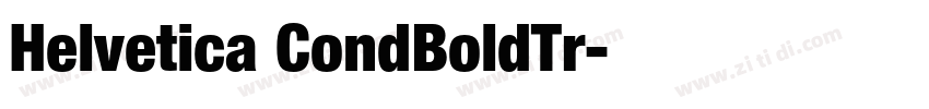 Helvetica CondBoldTr字体转换